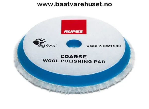 Hovedbilde Rupes Bigfoot Coarse Blå Ullpad 150/170 1pk