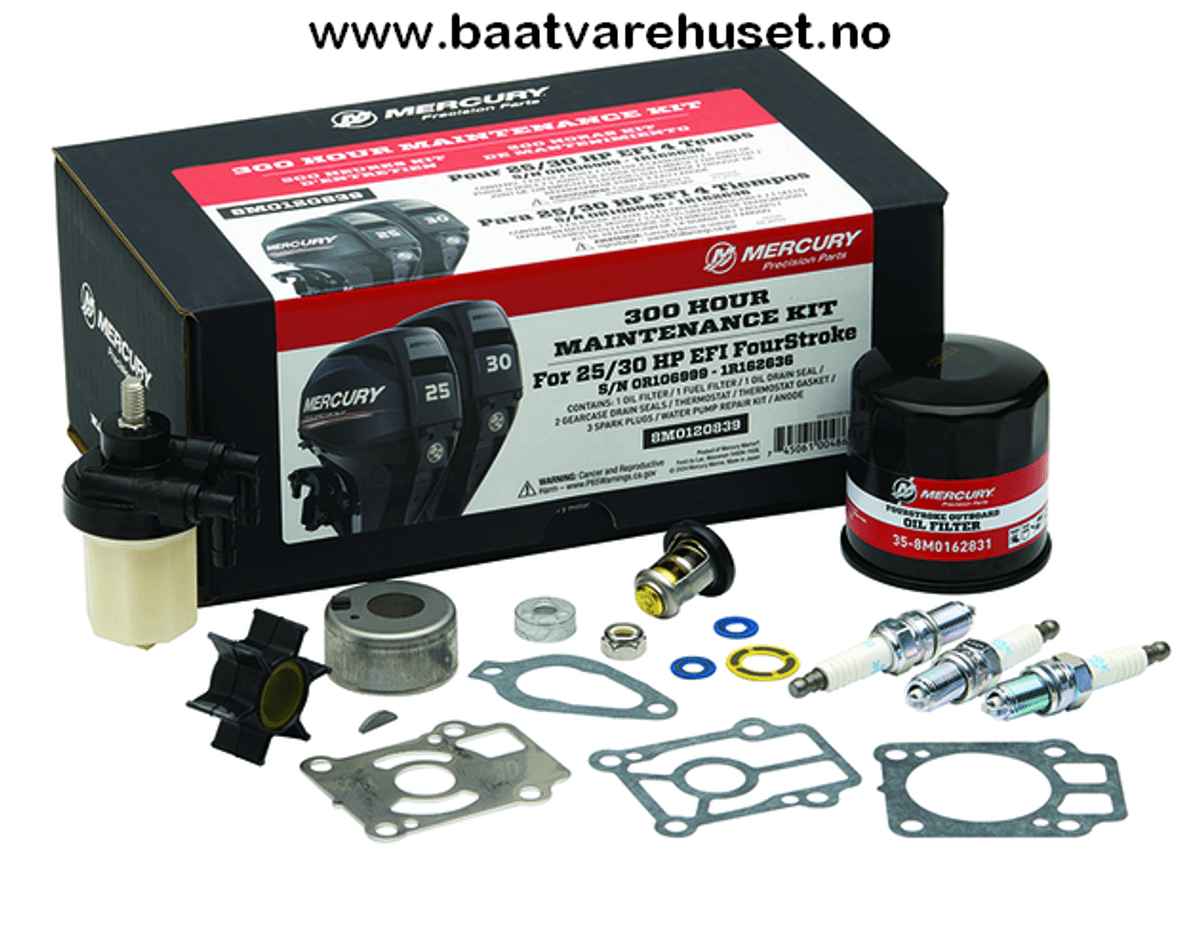 Mercury 300 timer Servicekit 25-30hk EFI