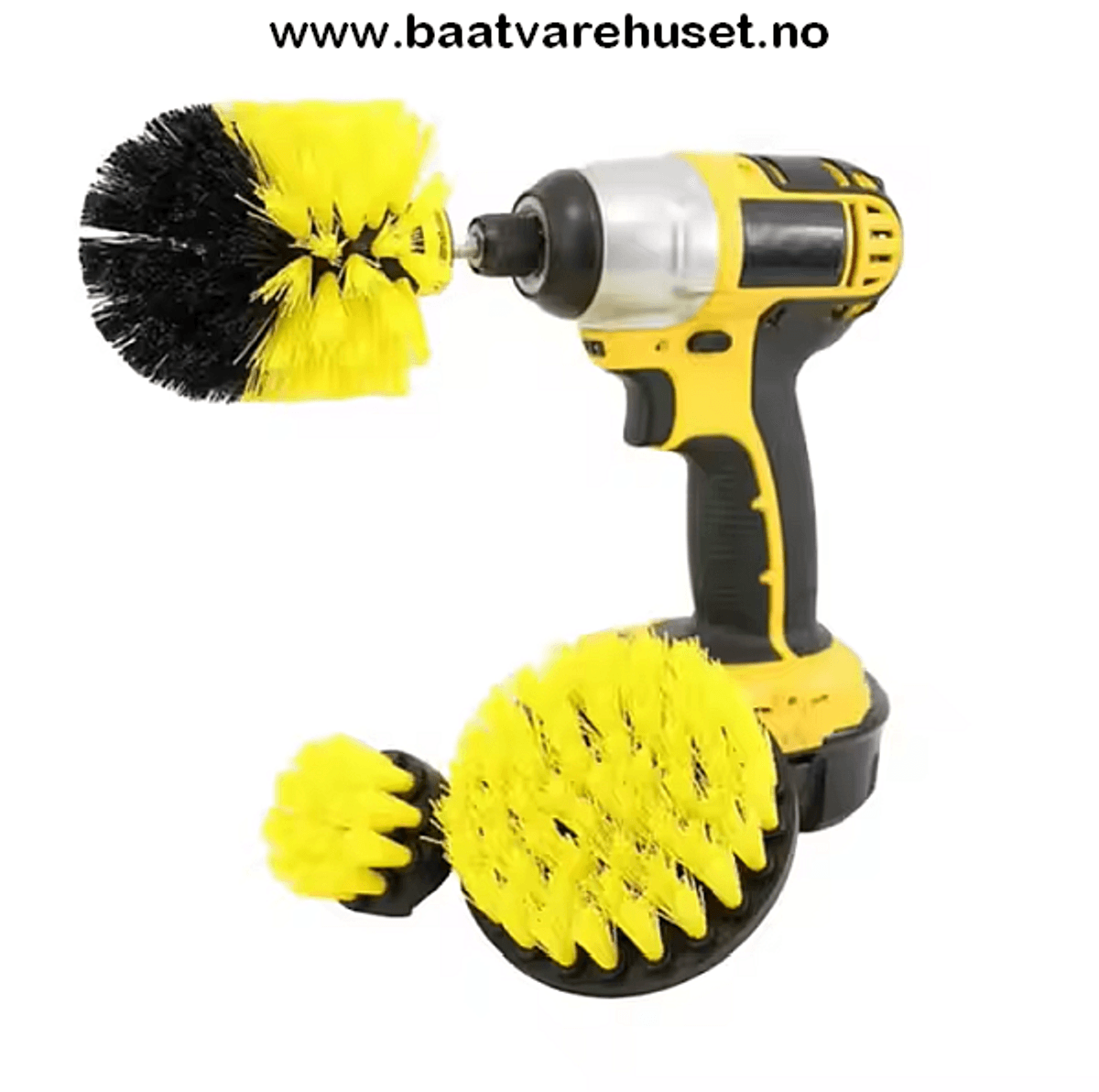 Børstekit for drill , 3 deler 